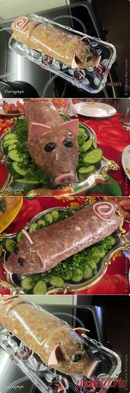 Свиной холодец в виде хрюшки) Рецепт | Подружки