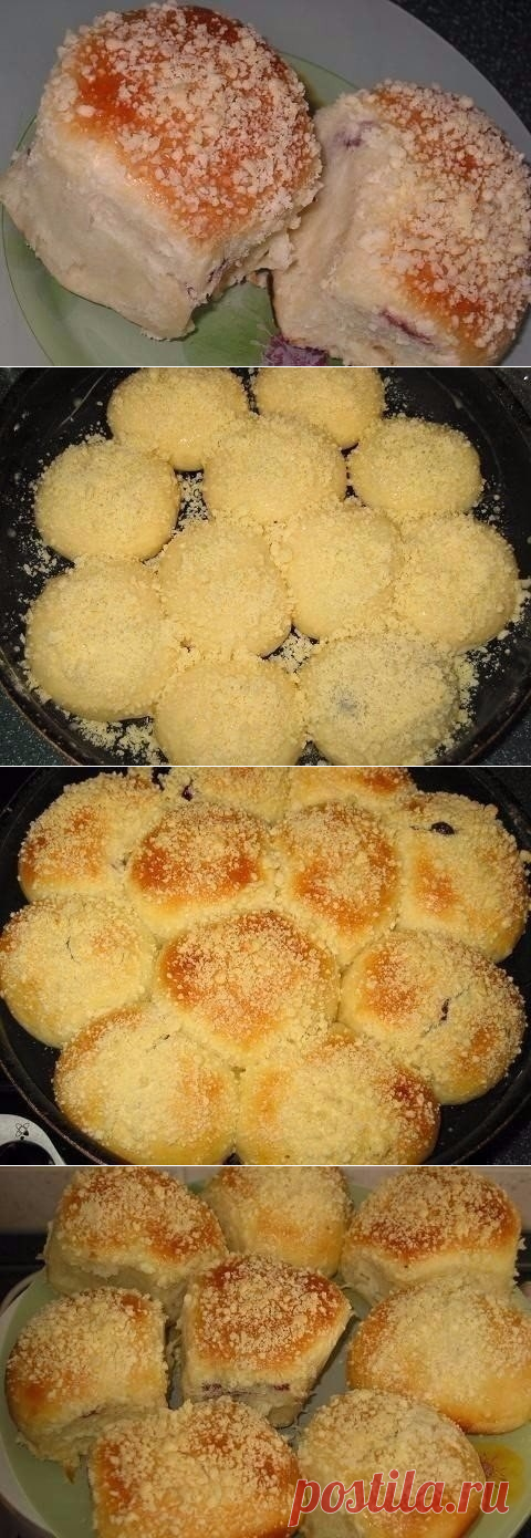 Как приготовить булочки с наполнителем и посыпкой - рецепт, ингридиенты и фотографии