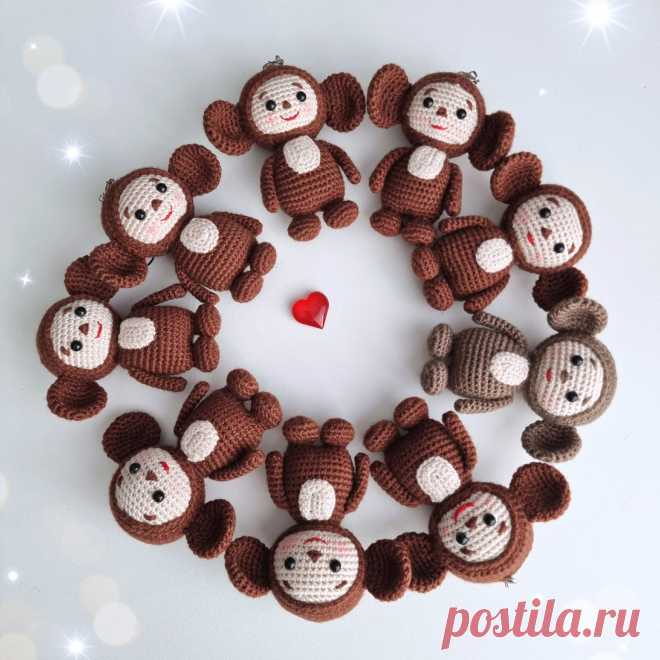 PDF Чебурашка крючком. FREE crochet pattern; Аmigurumi toy patterns. Амигуруми схемы и описания на русском. Вязаные игрушки и поделки своими руками #amimore - маленький Чебурашка из детского мультфильма Крокодил Гена и его друзья, персонаж из детского мультика.