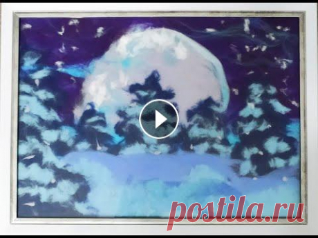 Картина из шерсти Всем привет. Подробное видео на тему &quot;картина из шерсти&quot;. Для работы нужна рама со стеклом и подложкой из тонкой фанеры, двухсторонний скотч...