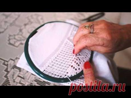 Bordados Da Beá - Crivo de Toledo - YouTube