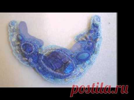 A bead embroidered necklace from sketch to finished piece