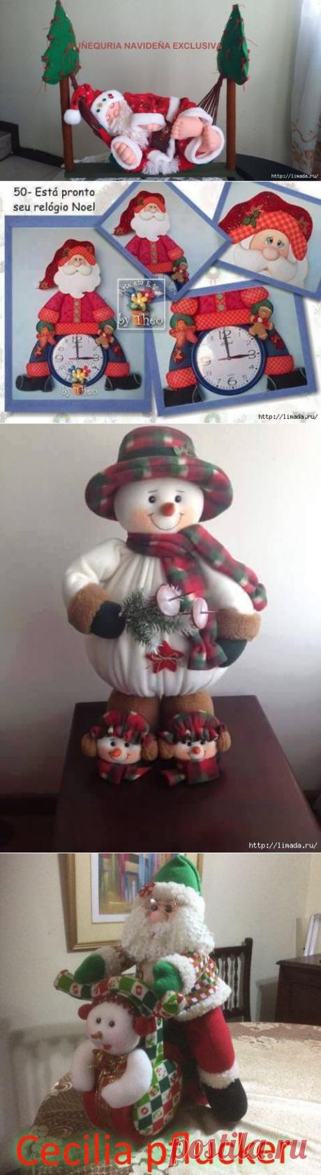 куча красивых новогодних шитиков / Мир игрушки / Тильда. Мастер классы, выкройки.