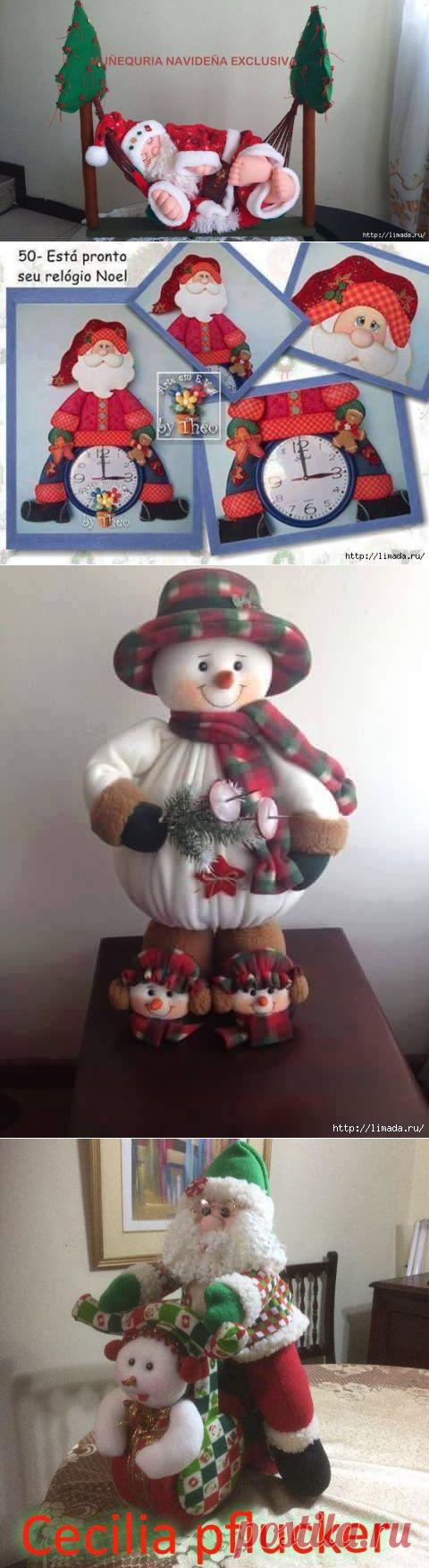 куча красивых новогодних шитиков / Мир игрушки / Тильда. Мастер классы, выкройки.