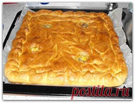 Вкусный и простой пирог с картофелем и курицей - Готовится в считанные минуты! Побалуйте своих родных!