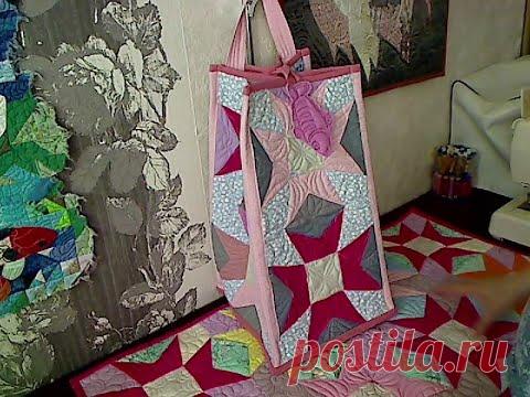 Соединение стеганых блоков в одно изделие, еще один способ.