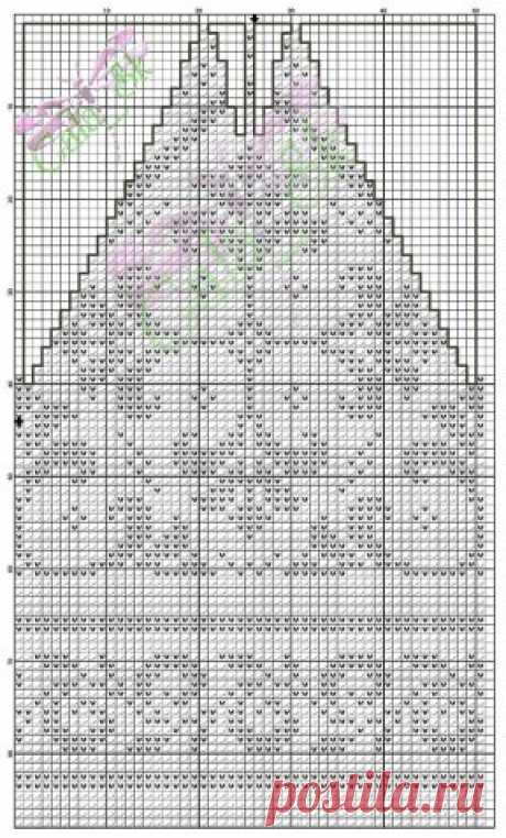 Шапочка с орнаментом (из интернета) / Вязание спицами / Вязание для женщин спицами. Схемы