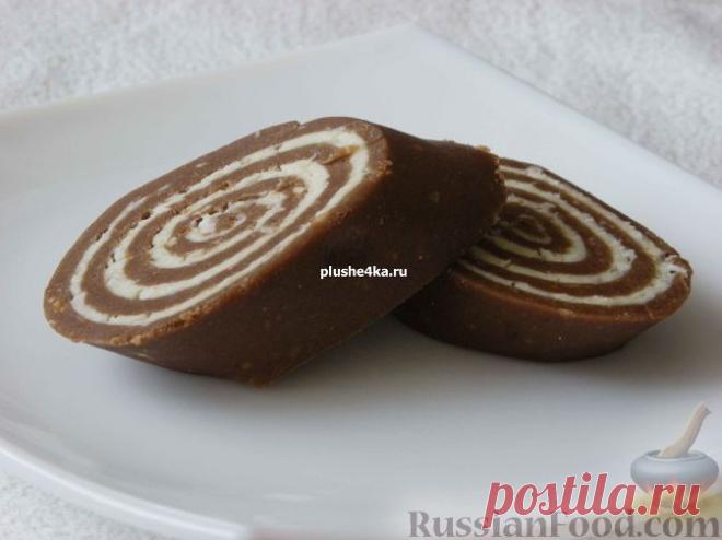 Рецепт: Рулет "Баунти" (без выпечки) на RussianFood.com
