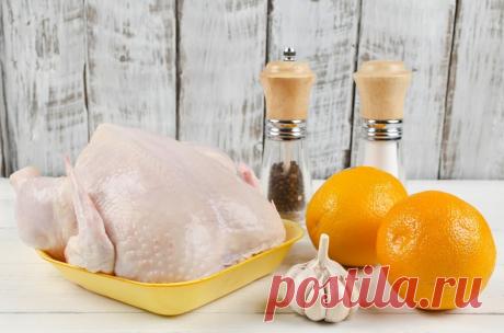 Курица, фаршированная апельсинами - рецепт - как приготовить - ингредиенты, состав, время приготовления - Леди Mail.Ru