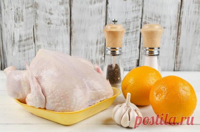 Курица, фаршированная апельсинами - рецепт - как приготовить - ингредиенты, состав, время приготовления - Леди Mail.Ru