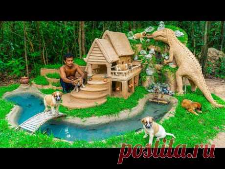 Rescue Poor Puppy Build Dog House And Fish Pond With Jurassic Park