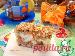 Овсяные пирожные с корицей, яблоком и йогуртом.