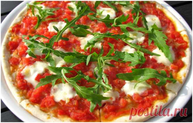 Пицца Буффало с рукколой (Pizza di Buffalo with Ruccola), рецепт пиццы с фото, как приготовить пиццу - Пивной ресторан Бургомистр в центре Москвы