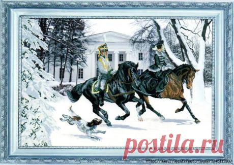 Мгновения серебряного века. Вышивка крестом.