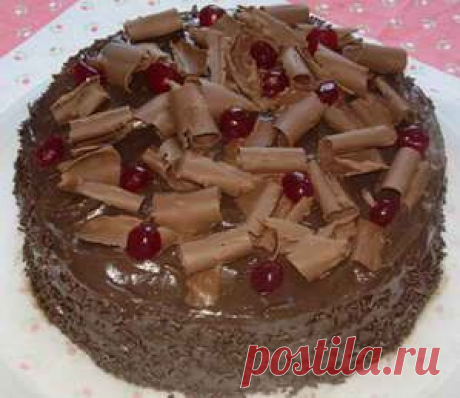 Шоколадный торт на кефире - Рецепт торта на кефире - Тесто для торта на кефире