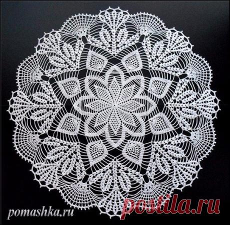 Ромашка — Вязание для всех - Ажурная салфетка (Вязание крючком)
