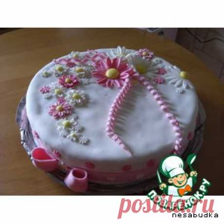 Ромашки из мастики - кулинарный рецепт