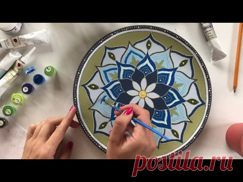 МК по декорированию тарелки в технике 