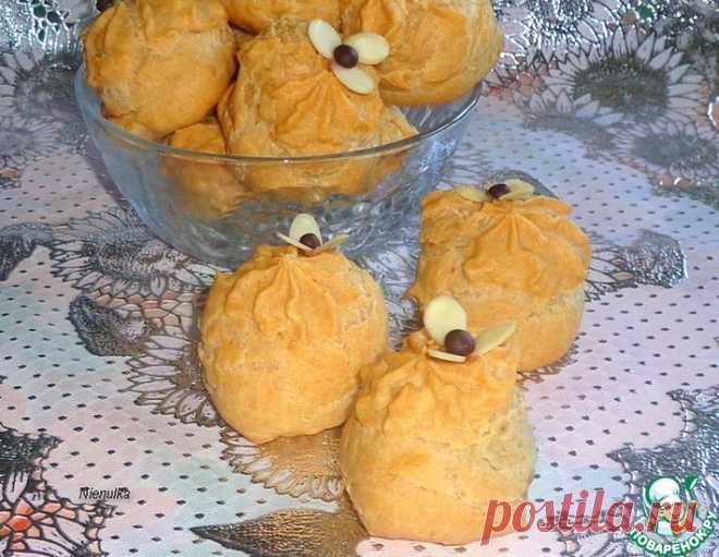 Профитроли с кремом из шоколада – кулинарный рецепт