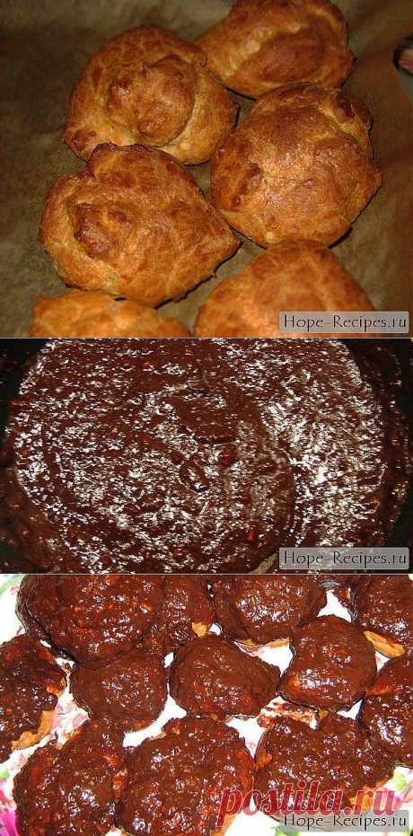 Заварные эклеры в шоколадной глазури&amp;nbsp;&amp;mdash; вкуснейшие домашние пирожные! © Кулинарный блог #Рецепты Надежды