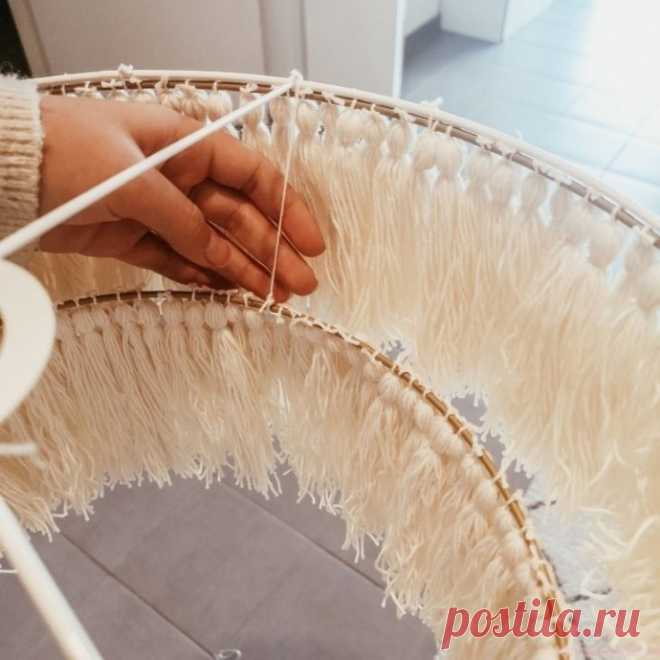 Абажур с эффектом бахромы