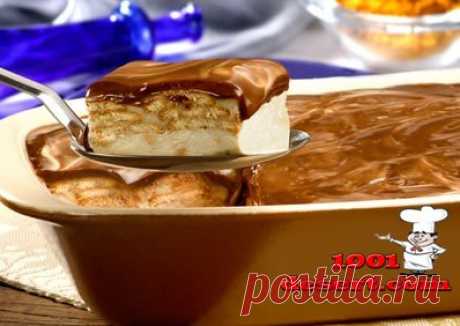 Шоколадный пирог без выпечки с бананом » Простые десерты