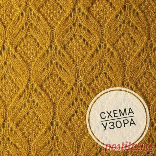 Простой узор спицами
