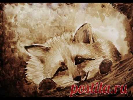 🎨 Как нарисовать кофейного лиса / How to draw coffee Fox