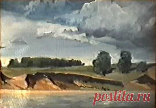 берег Бии - Изобразительное искусство - Масло, акрил