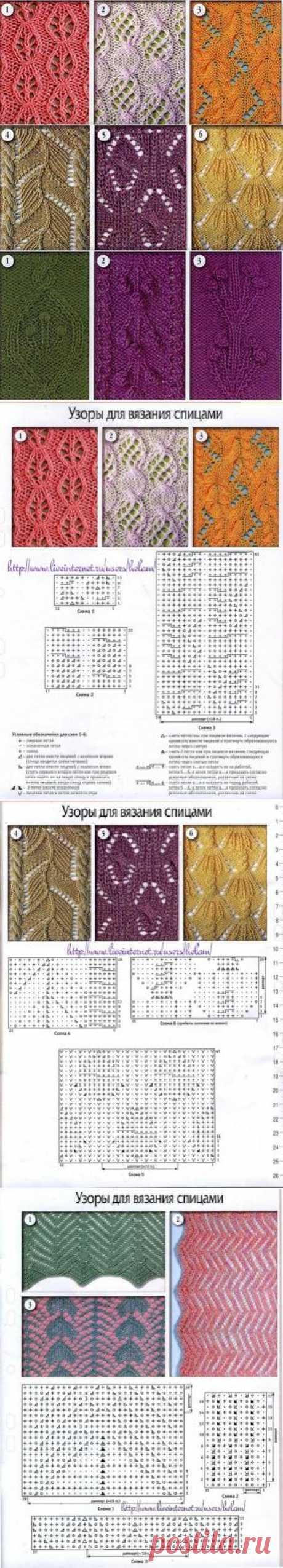 Подборка узоров для вязания спицами. Образцы узоров вязания спицами | Лаборатория домашнего хозяйства