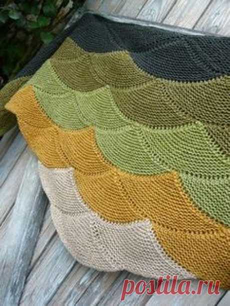 Seashell/clamshell knitting pattern.