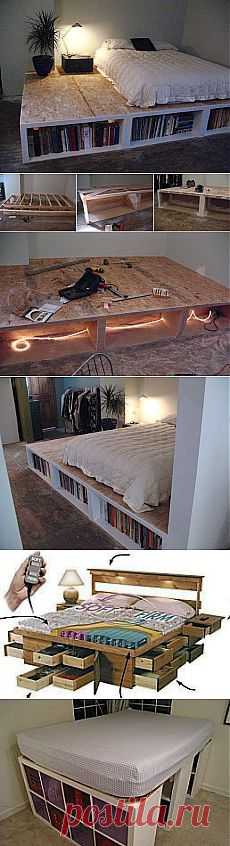 Look! DIY Platform Bed With Storage | Apartment Therapy