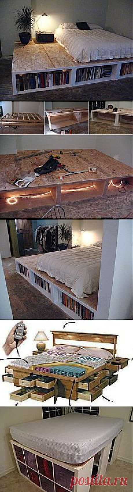 Look! DIY Platform Bed With Storage | Apartment Therapy