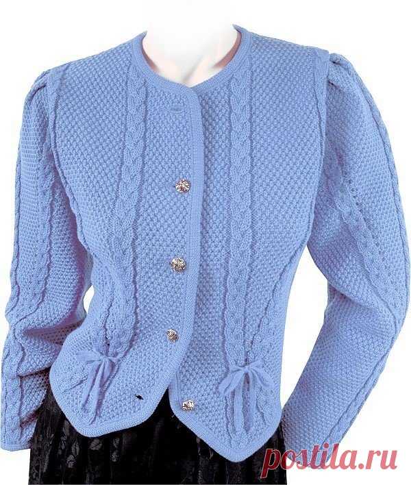Trachtenjacke/Dirndljacke in Blau/Hellblau- wunderschöne Basic-Jacke perfekt zu allen Dirndln - Trachtenmode und Dirndl - Trachtenshop