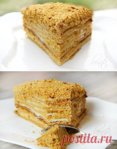 Карамельный медовик