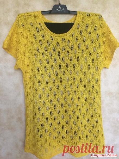 Ажурный удлинённый топ 