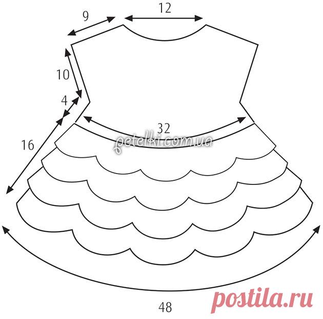 Шикарный комплект крючком для принцессы. Описание вязания