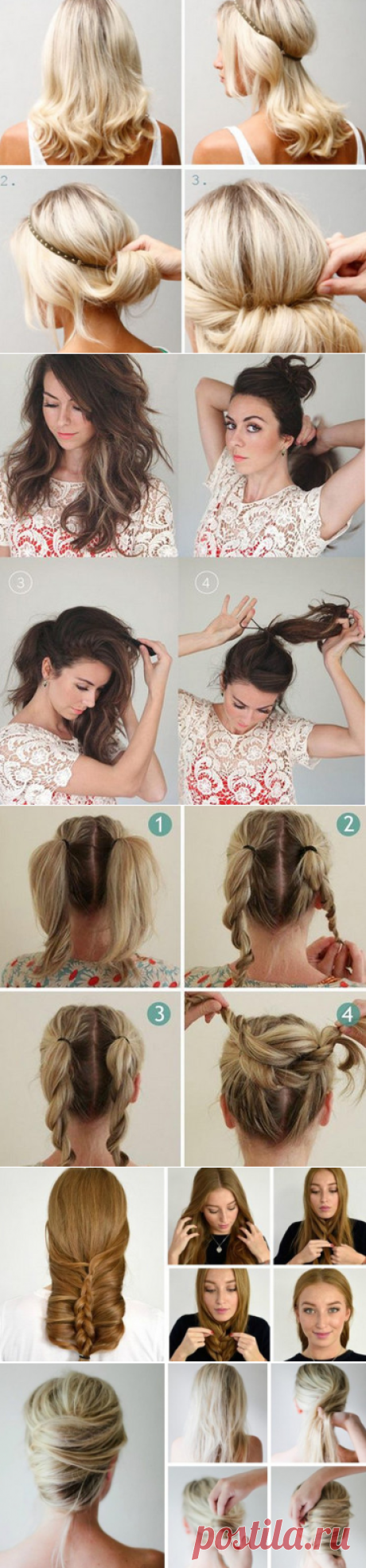 15 простых и элегантных причесок, которые легко повторить самостоятельно! — HandMade