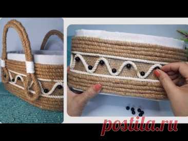 DIY Aesthetic Basket For Home Decor