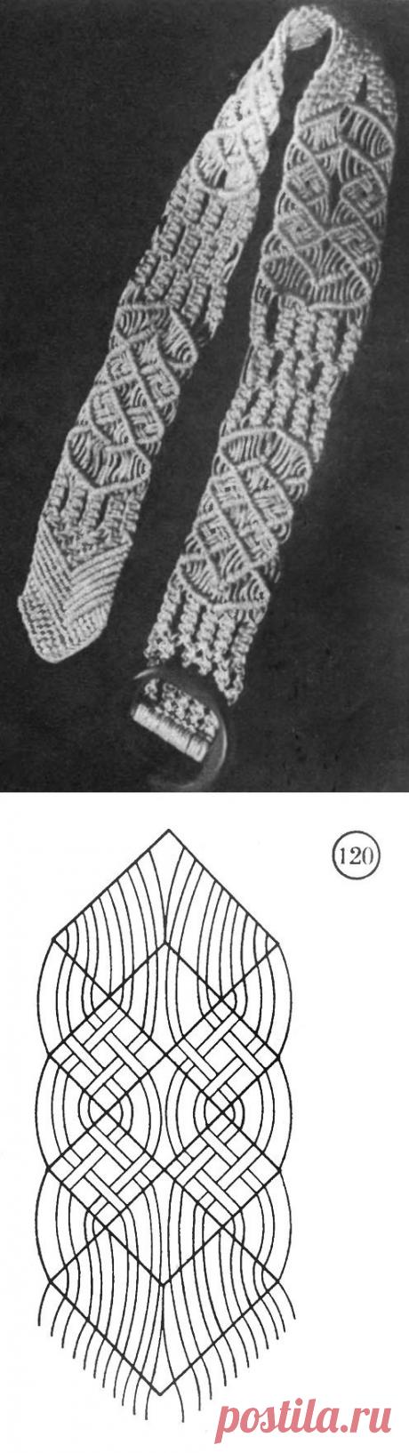 Ремень к джинсам [1983 Соколовская М.М. - Макраме]