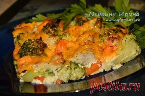 Запечённые минтай с овощами рецепт с фото