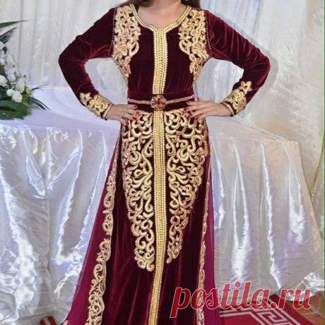 اجمل تصاميم القفطان المغربي بثوب الموبرا 2017 - خياطتي