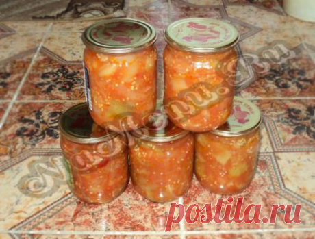 Салат с баклажанами на зиму