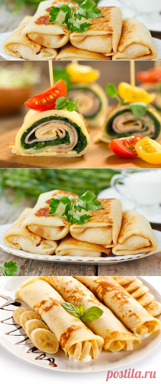 Печем блины на Масленицу, вкусные начинки для блинов