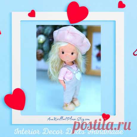 Fabric Art Doll Tilda Doll Handmade Textile Interior Doll | Etsy