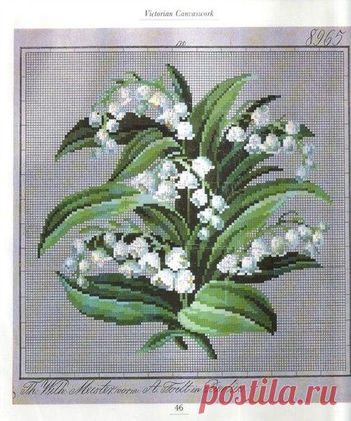 Вышивка крестом. Рисунок для подушки 