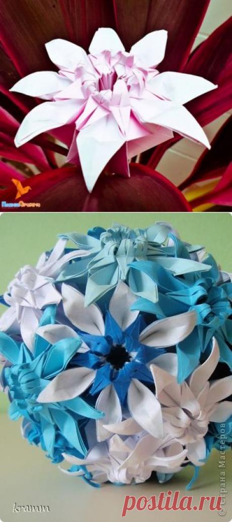 «Маргаритка» по схеме Mio Tsugawa | Планета Оригами