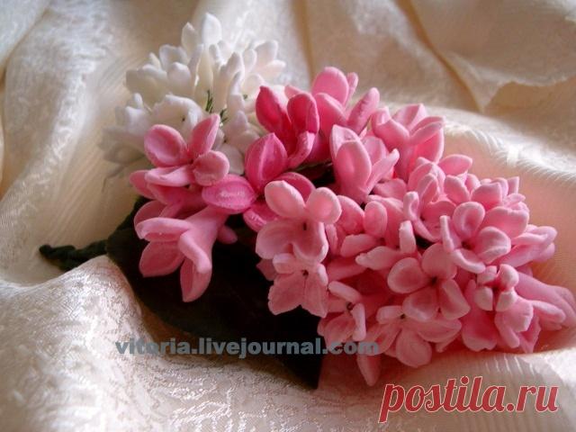 Подробный мастер-класс по изготовлению сирени из мастики