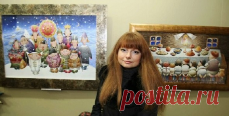 Художник Виктория Процив.....(Позитивная наивная живопись )