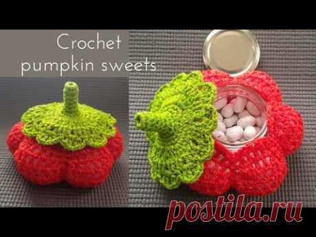Calabaza dulcero 🎃🧡 en CROCHET W/Subtitle in English U.S.A.  🇺🇲